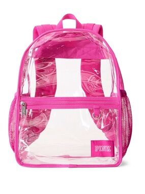 VS Pink Clear Backpack Pink - BRAND NEW